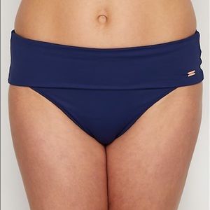 *Almost New* Navy Foldable Waist Bikini Bottoms
